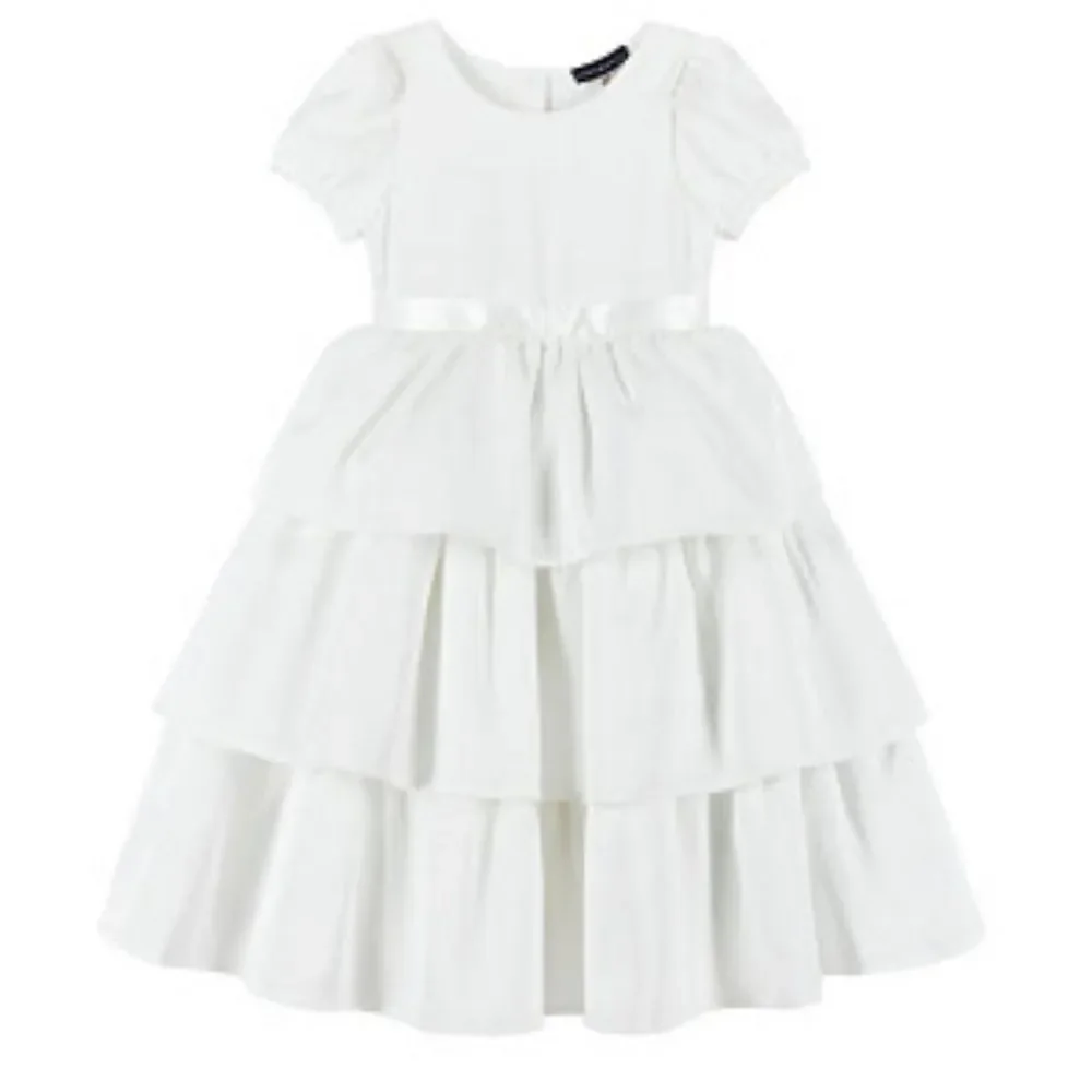 Andy & Evan Girls Puff Sleeve Satin Tiered Dress 10 NEW MSRP $99
